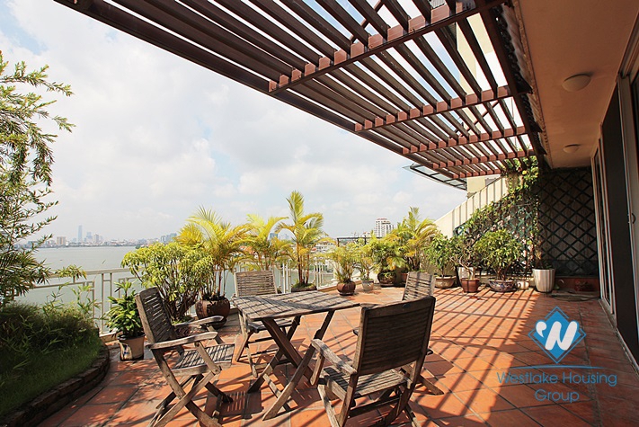 Duplex apartment with lake view for lease in Tay Ho, Ha Noi